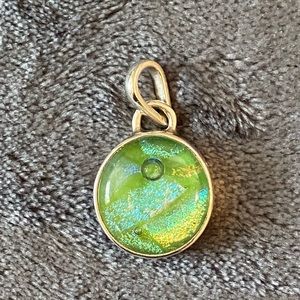 Dichroic Glass Pendant Green